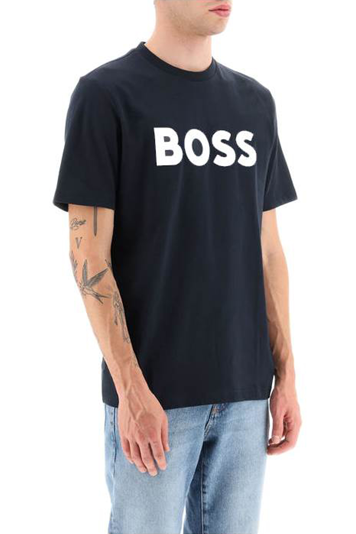 Hugo Boss tiburt 354 logo print t-shirt - T-Shirts - BeyondStyle