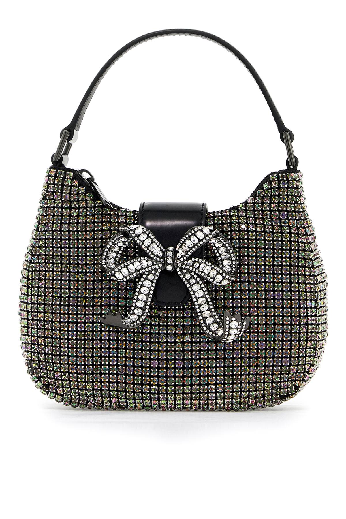 トートバッグ Self-Portrait Crescent Moon Bag With Crystals Self Portrait mini crescent bow bag with crystals - Tote